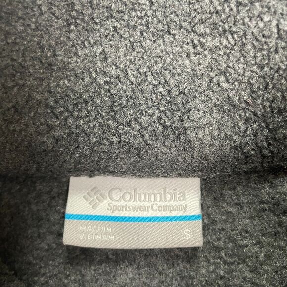 Columbia Benton Springs Fleece Jacket Vest Womens Small Dark Gray Outdoor Hiking - Picture 3 of 12